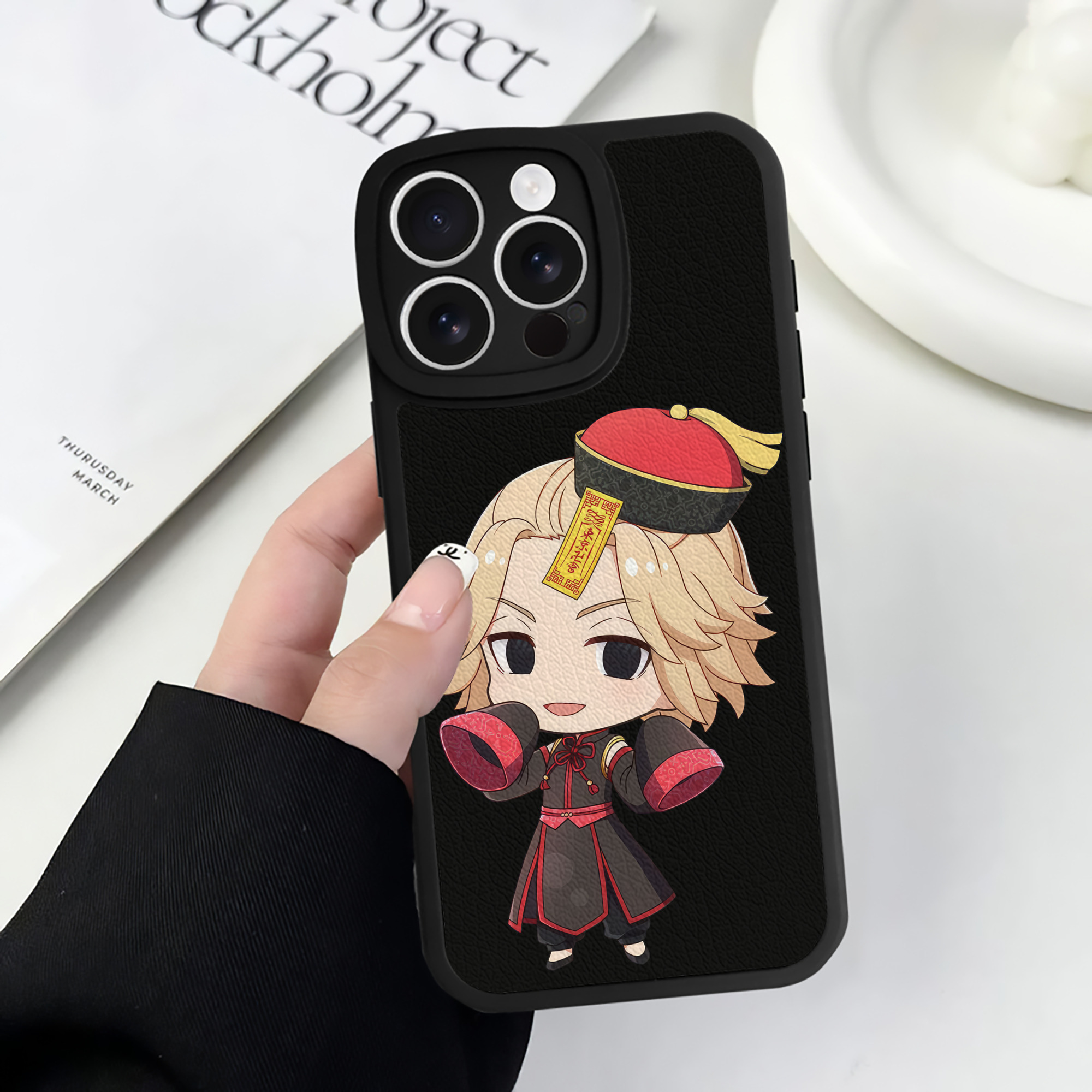 （画像用） 東京リベンジャーズ Tokyo Revengers 【iPhone 16シリーズ対応】シリコンスマホケース（レザー調） 材質：シリコン
